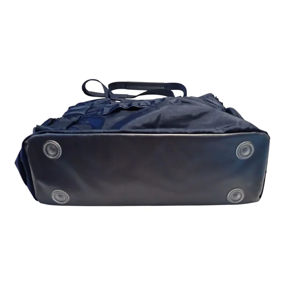 LUG Ace Tote Bag Womens Navy Nylon 2-in-1 Backpack Purse RFID Polka Dot Lining